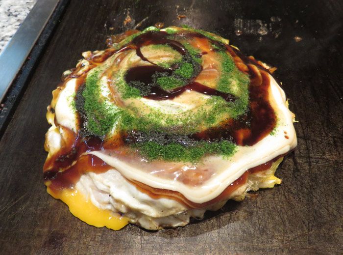 Okonomiyaki - an Osaka specialty